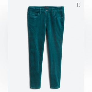 Edyson Stitch Fix Hampton Teal Green Skinny Corduroy Jeans Pants Size 30